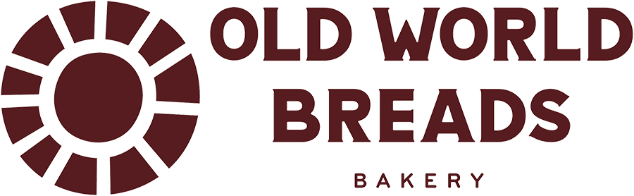 old world breads bakery logo with icon